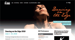 Desktop Screenshot of dancingontheedge.org